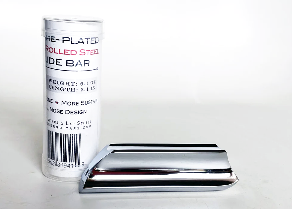 Electro Hawaiian® CS-2 Chrome Plated Cold Rolled STEEL Slide Bar - Made in USA