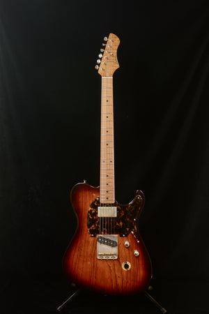 SOLD 2024 Stunning Asher HT Deluxe #1365 with Tempered 1-piece Swamp Ash and Flame Maple Neck!