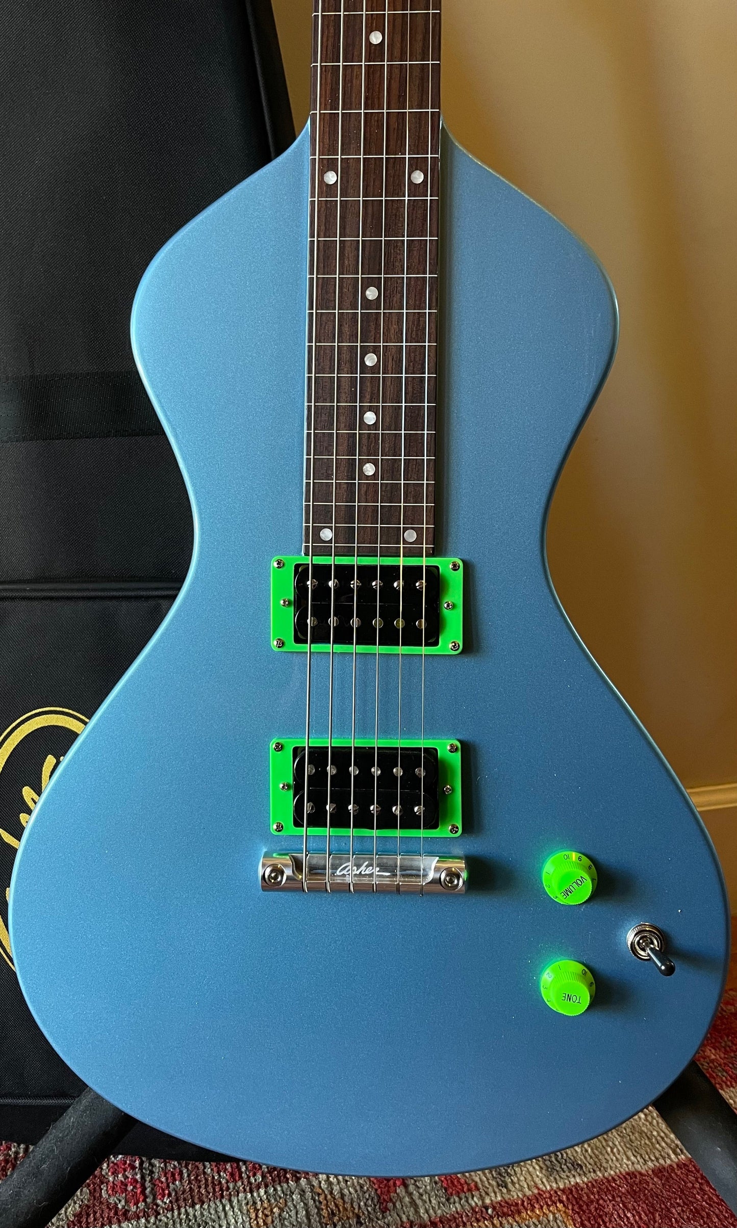 New "COLOR X SERIES" Electro Hawaiian® Junior Lap Steel Lake Placid Blue with Gig Bag!