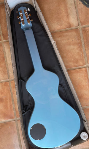 2024-25 Electro Hawaiian® Junior Lap Steel Lake Placid Blue with HIPSHOT PALM LEVERS and Gig Bag!