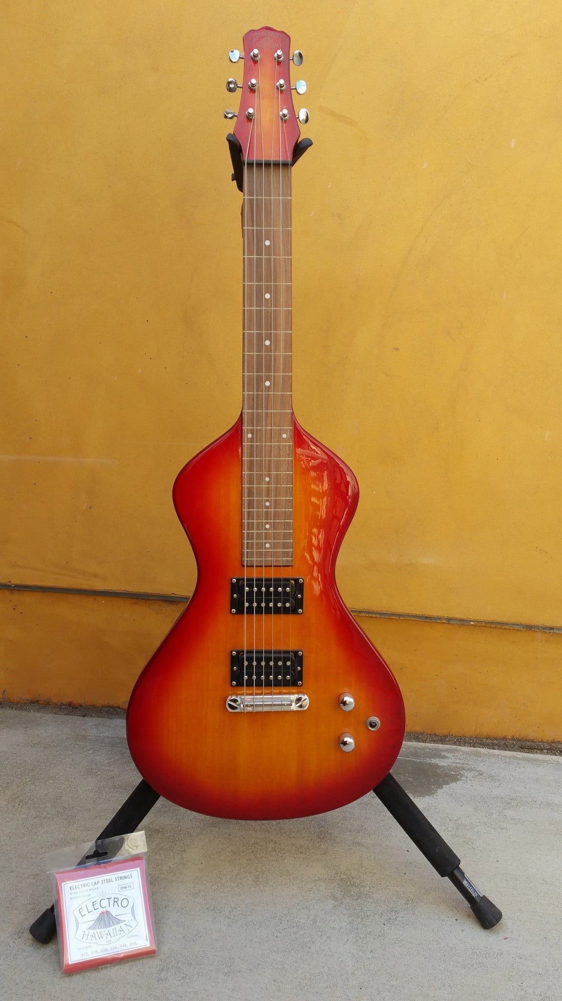 SOLD Previously Owned Asher Electro Hawaiian® Junior Lap Steel Guitar, Cherry Burst #301