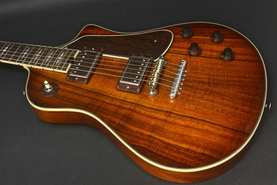 SOLD Asher 2017 Electro Sonic 35th Anniversary Model #975 with Hawaiian Koa and Novak PAF Pickups