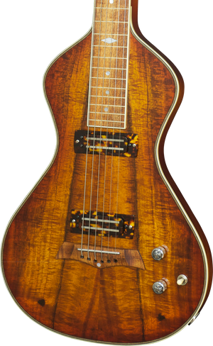 SOLD  Asher 2016 Electro Hawaiian Model I Lap Steel Guitar, Stunning Koa #913